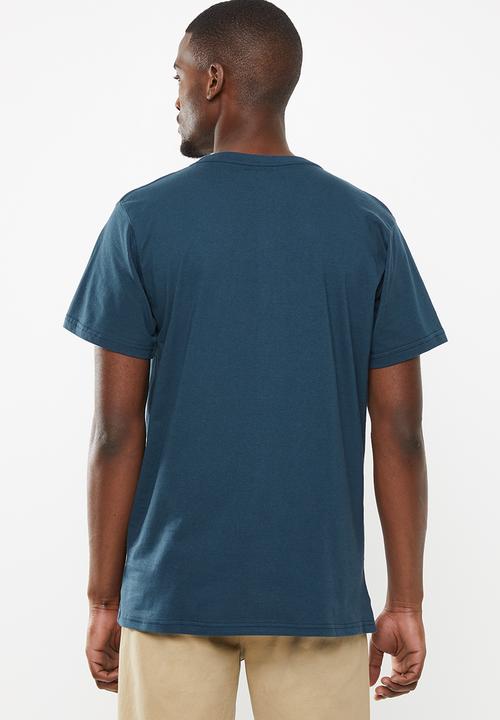 Fox - Transparent short sleeve tee - navy 