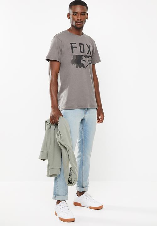 Fox - Transparent short sleeve tee - grey 