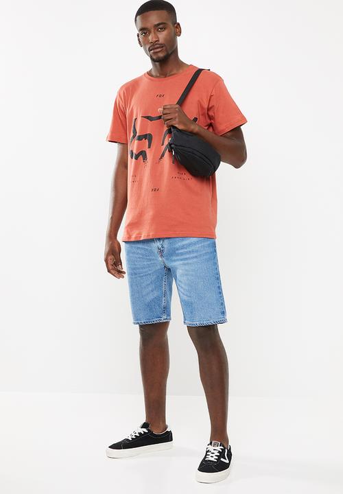 Fox - Leeward short sleeve tee - rust