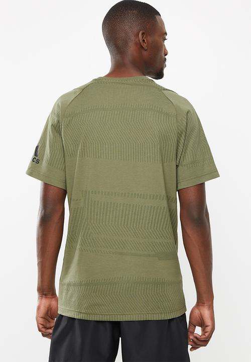 adidas Performance - Jacquard tee - green 