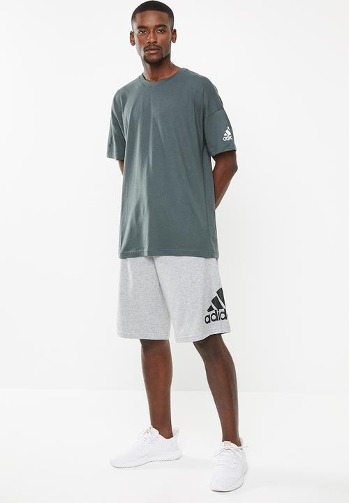 adidas Performance - Plain tee - dark grey