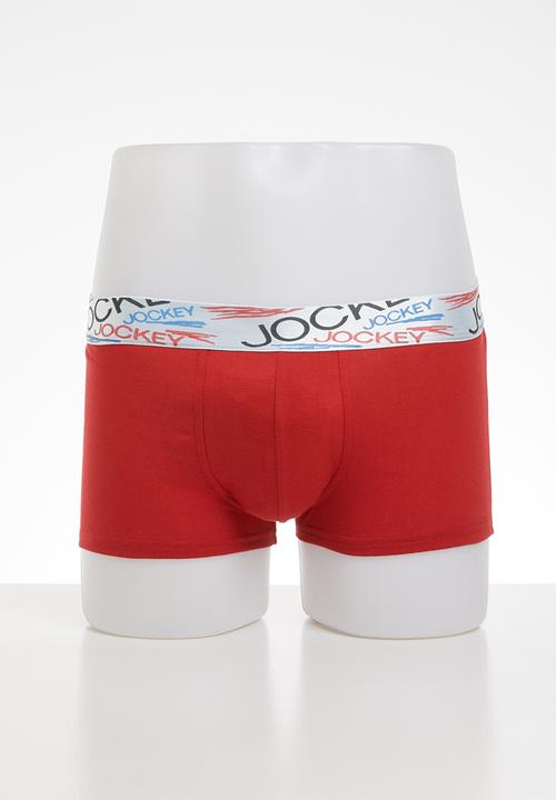 Jockey - 2 Pack new gen pouch trunk - red & black