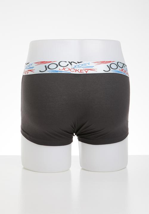 Jockey - 2 Pack new gen pouch trunk - red & black