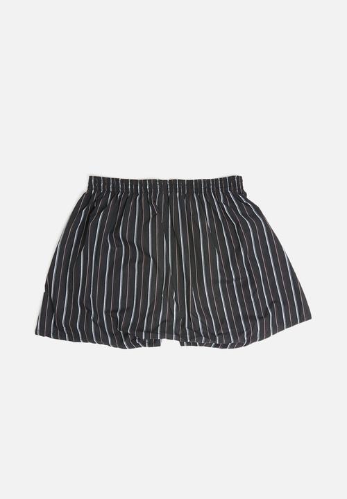 Jockey - 2 Pack woven boxer - red & black