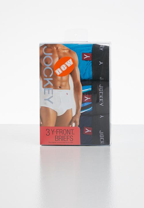 Jockey - 3 Pack  plain/print y-front®  - multi