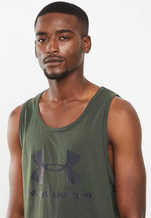 Under Armour - Sportstyle logo tank - green 