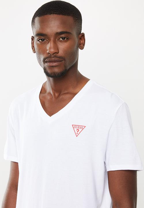 GUESS - Guess V-neck tee - white