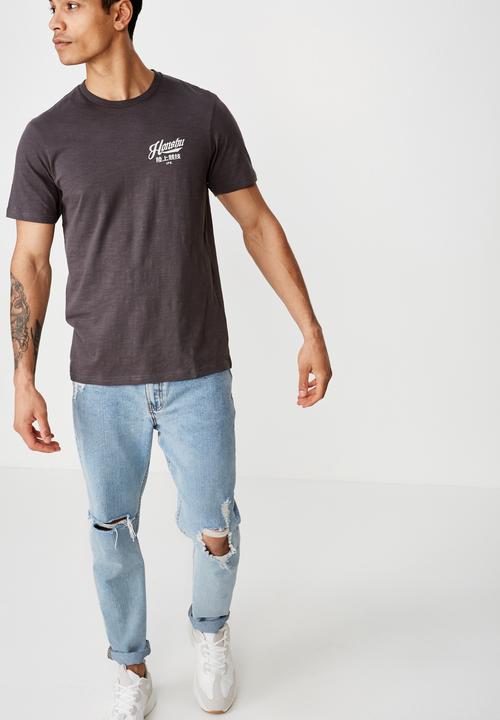Cotton On - Honshu Tbar T-shirt - grey 