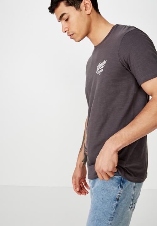 Cotton On - Honshu Tbar T-shirt - grey 