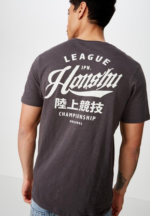 Cotton On - Honshu Tbar T-shirt - grey 