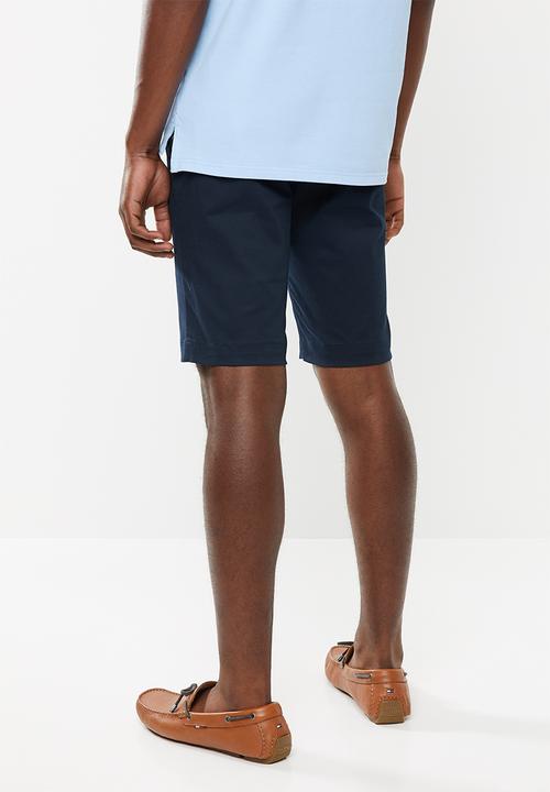 POLO - Carson cotton stretch shorts - navy