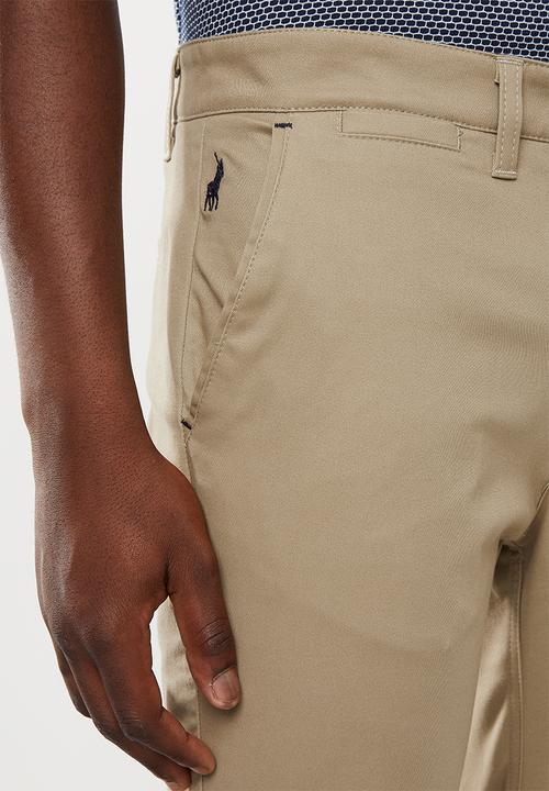 POLO - Carson cotton stretch shorts - khaki