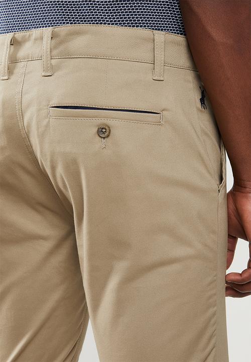 POLO - Carson cotton stretch shorts - khaki