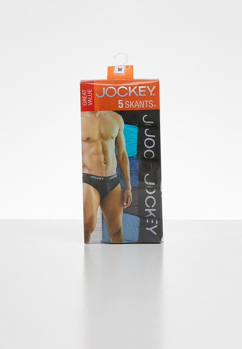 Jockey - 5 Pack skants - black & blue