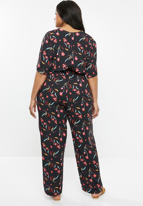 edit Plus - Wrap jumpsuit - multi 