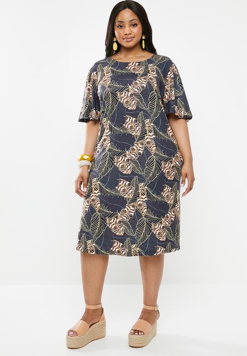 Superbalist - Slit detail tee dress - multi 
