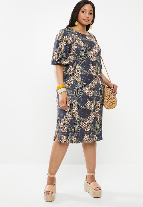 Superbalist - Slit detail tee dress - multi 