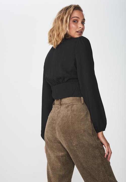 Cotton On - Maddie button up blouse  - black