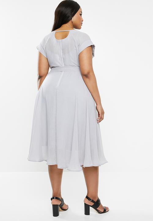 AMANDA LAIRD CHERRY - Plus alessa dress - grey