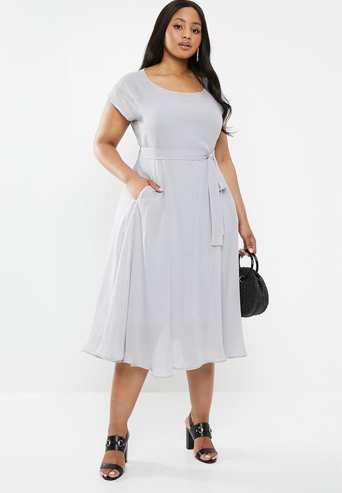 AMANDA LAIRD CHERRY - Plus alessa dress - grey