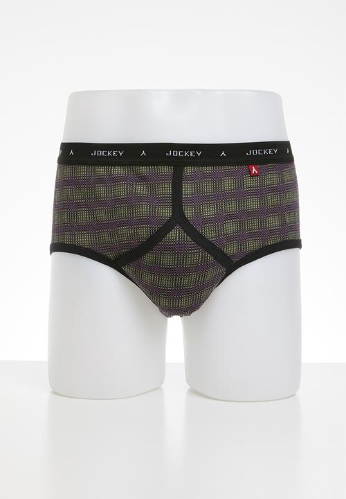 Jockey - 2 Pack tartan yarn dyed y-front® briefs - multi