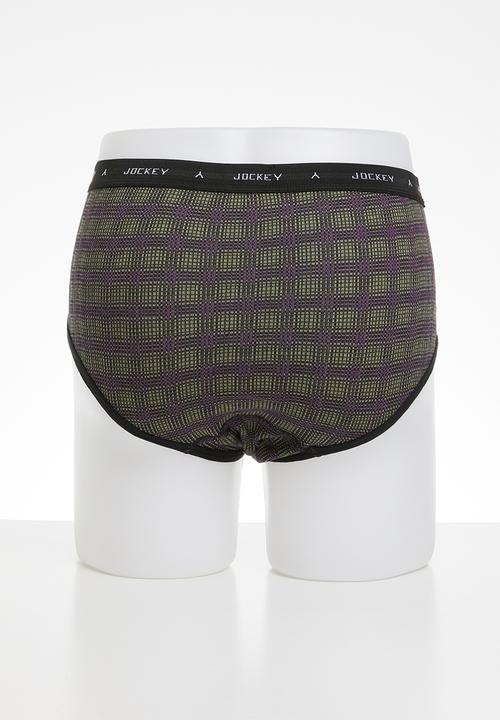Jockey - 2 Pack tartan yarn dyed y-front® briefs - multi