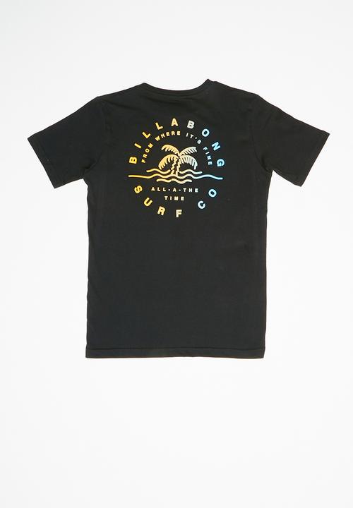 Billabong  - Where it’s fine short sleeve tee - black
