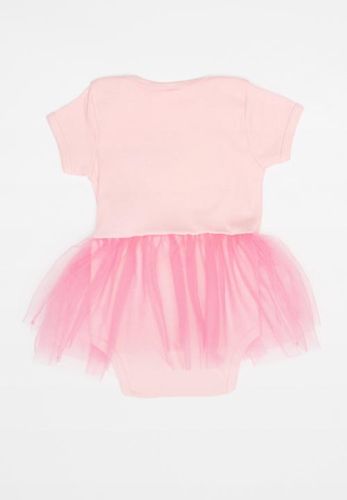 Hello Kitty - Soft jersey cotton bodysuit tulle - pink