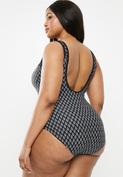 Quayside - Mesh neck suit - black & white