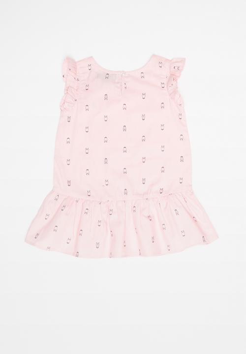 POLO - Olivia printed blouse - pink & navy 