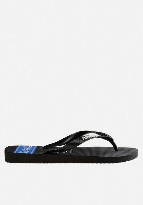 Havaianas - Top stripes logo flip flop - black & blue