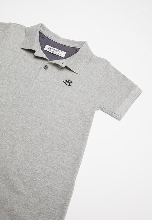 UP Baby - Soft jersey polo - grey