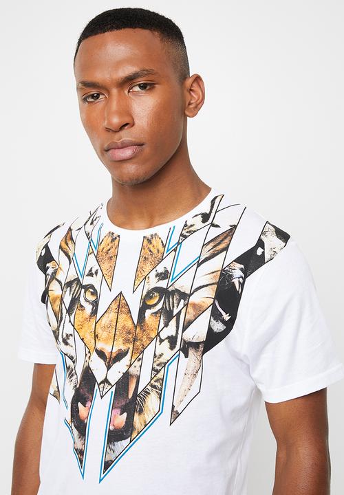Brave Soul - Mufasa short sleeve tee - white