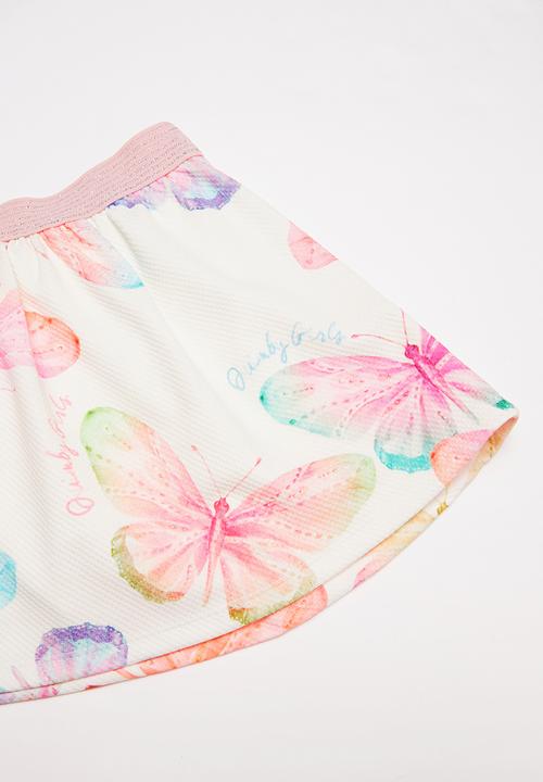 Quimby - Set - elastane jersey top and jacquard jersey skirt - pink