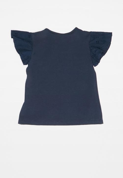 Quimby - Elastane jersey top - navy
