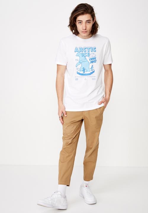 Factorie - Slim graphic T-shirt - white 