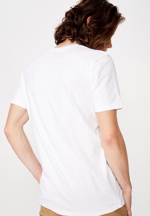 Factorie - Slim graphic T-shirt - white 