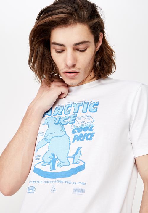 Factorie - Slim graphic T-shirt - white 
