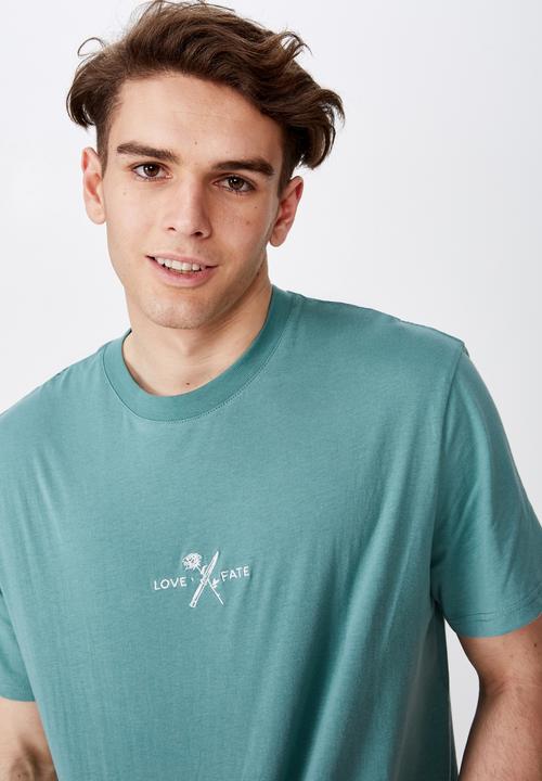 Factorie - Regular fit graphic tee - green