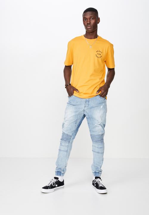 Factorie - Graphic T-shirt - yellow 