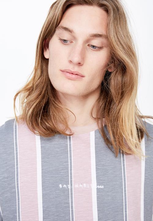 Factorie - Embroidered stripe T-shirt - multi
