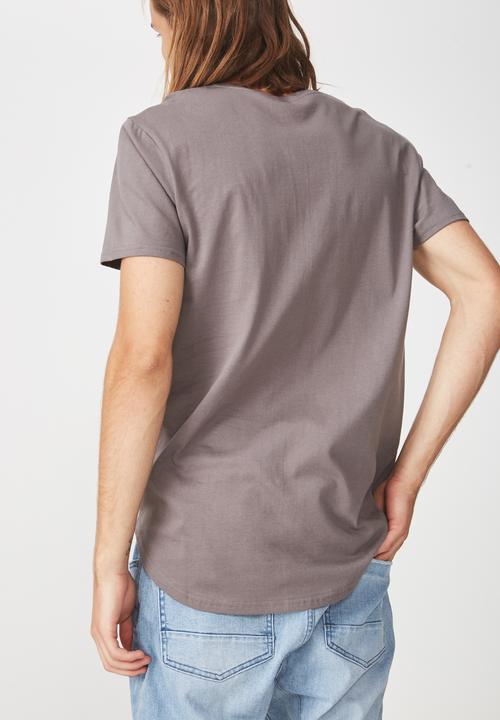 Factorie - Curved hem tee - grey