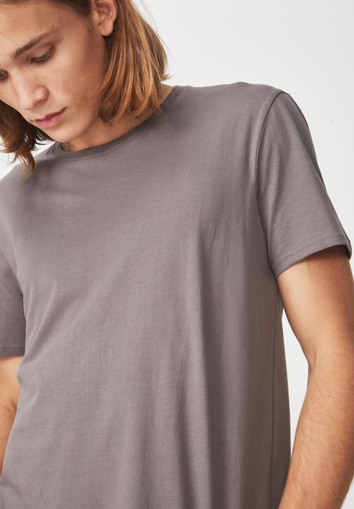 Factorie - Curved hem tee - grey