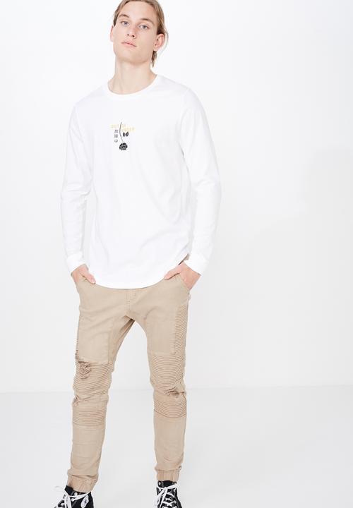 Factorie - Curved graphic tee - multi