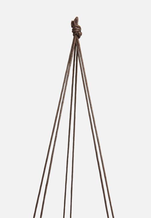 Urchin Art - Alice hanging planter - white