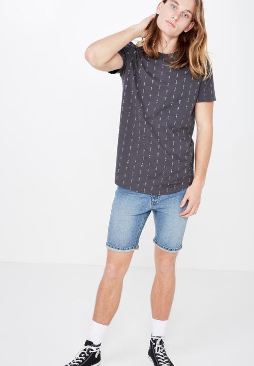 Factorie - Curved hem graphic tee  - multi