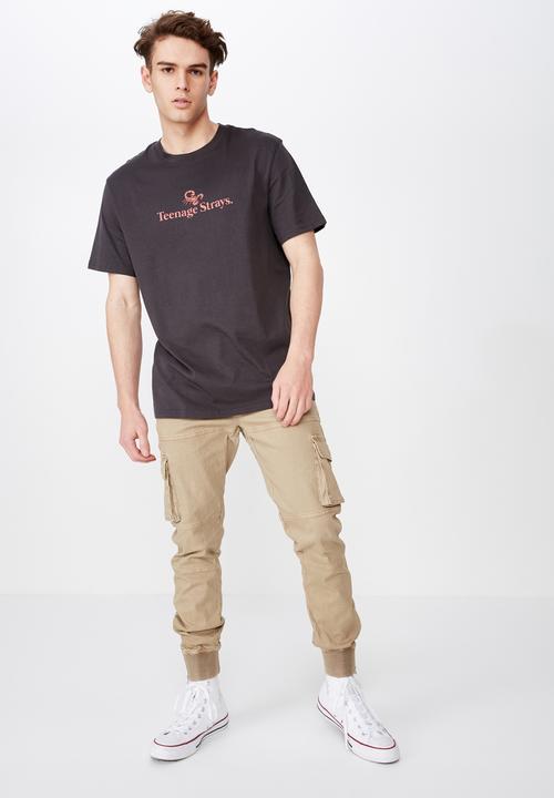 Factorie - Combat cuffed pant - beige