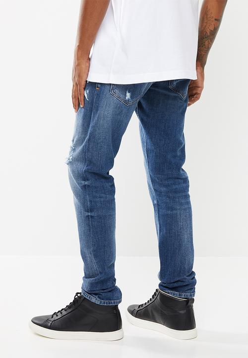 Diesel  - Tepphar-x l.32 pantaloni carrot leg jeans - blue