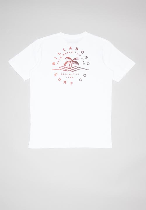 Billabong  - Where it’s fine short sleeve tee - white