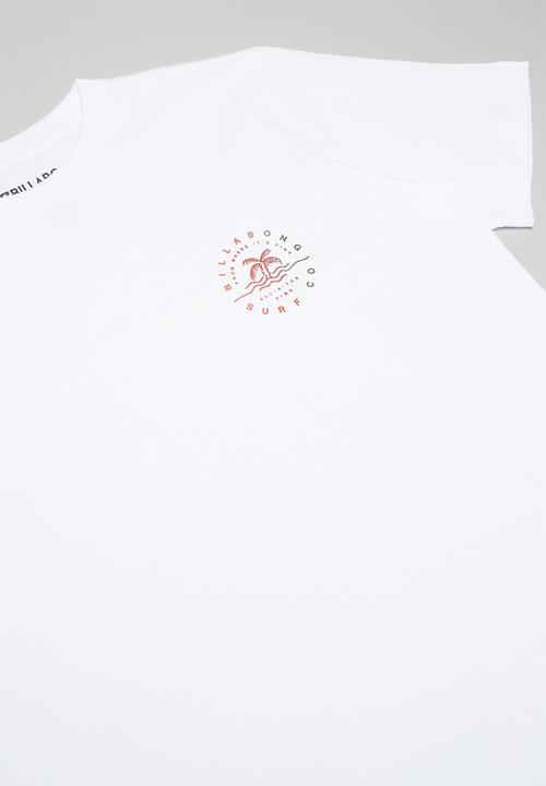 Billabong  - Where it’s fine short sleeve tee - white